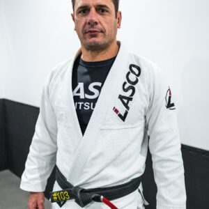 Lasco Jiu Jitsu instructor wearing a gi at the Gold Coast academy